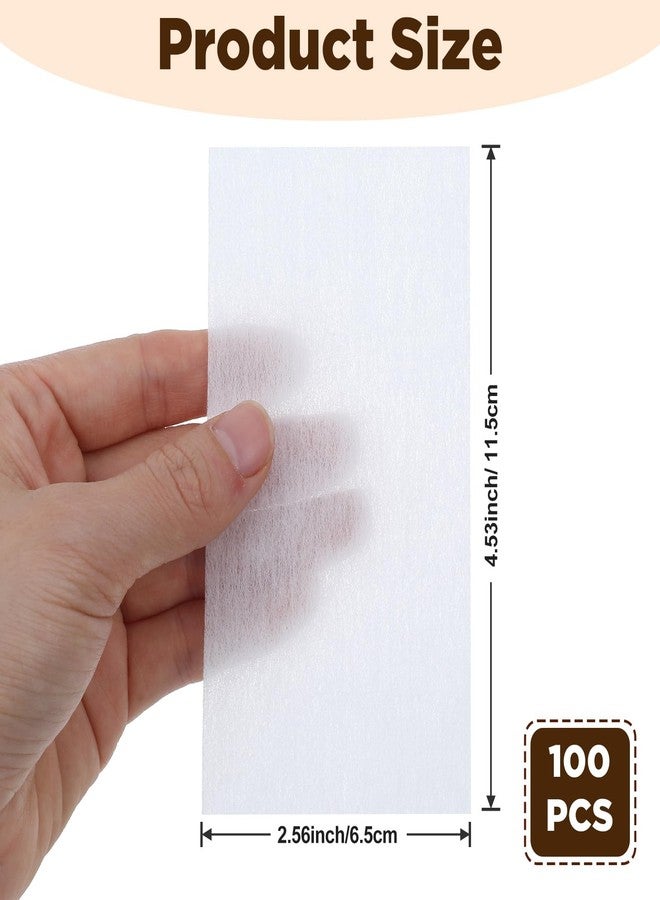 Bremorou 100 Pcs Hair Perm Paper, End Papers For Hairs Rollers, Wrap Paper For Hair, Disposable Salon Tissue Hairs Curling Papers with High Temperature Resistance for Salon and Home Styling - White - Image 2